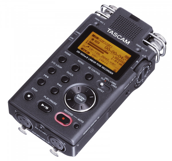 TASCAM DR-100MKII, Professioneller Stereo Handheld Recorder XLR