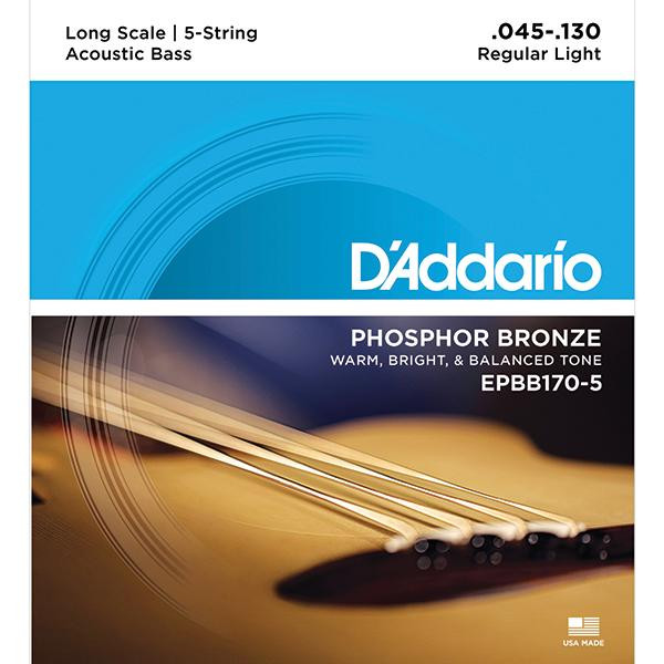 D'Addario EPBB170-5 .045-.130 Acoustic Bass