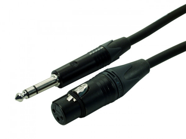 Contrik NMK3SP6-BL XLR f - Stereo Jack 6m